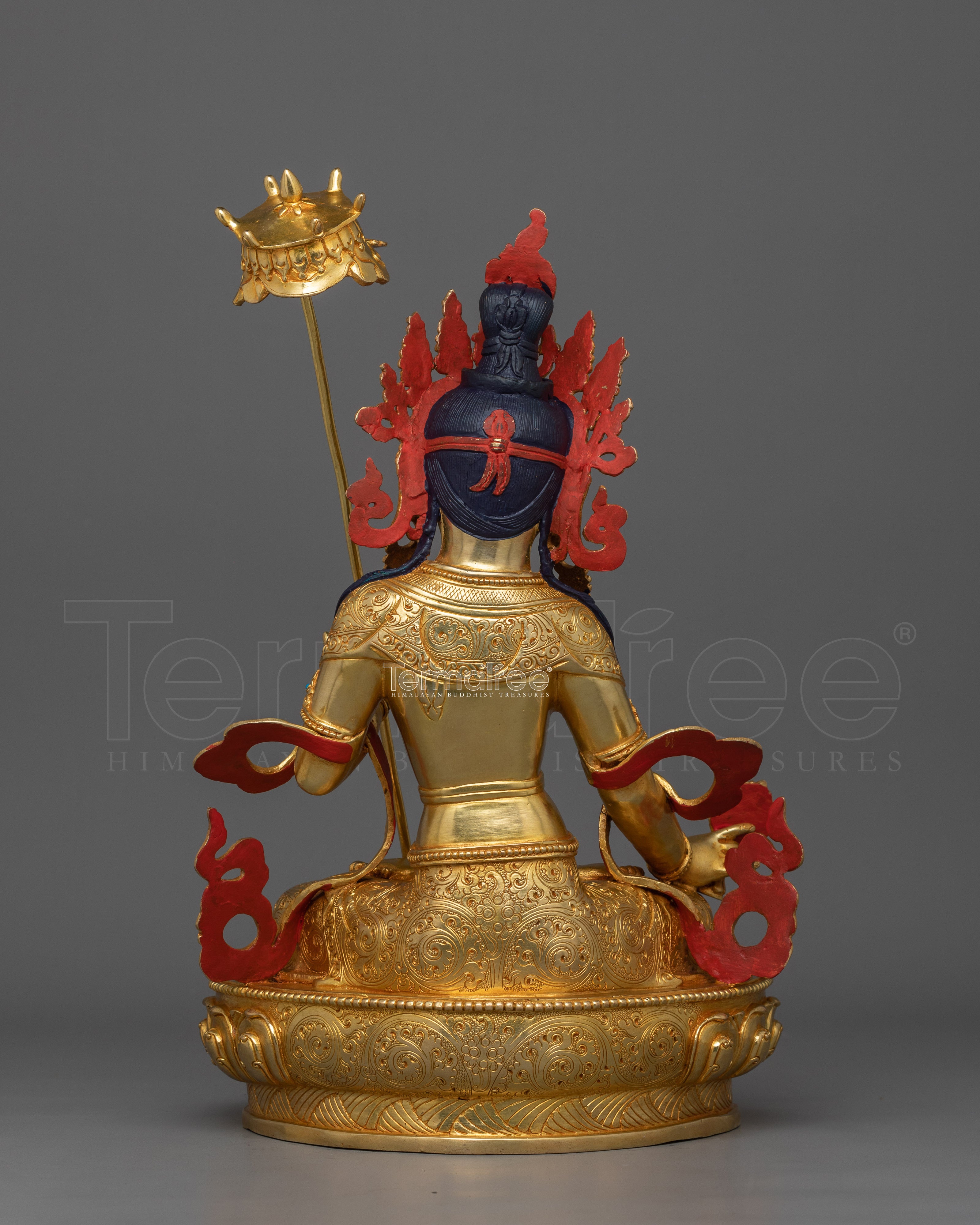 Handmade Figurine of Dukar | The White Umbrella Deity of Protection