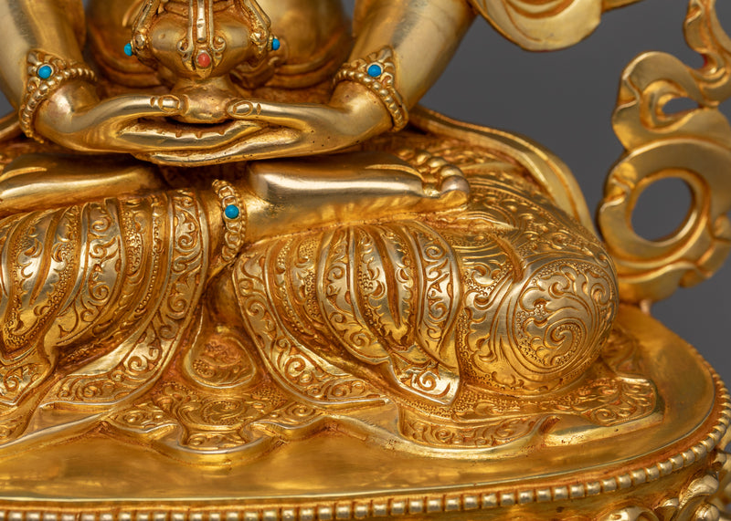 Handmade Statue of Bodhisattva Deity Amitayus | The Buddha of Longevity and Infinite Life