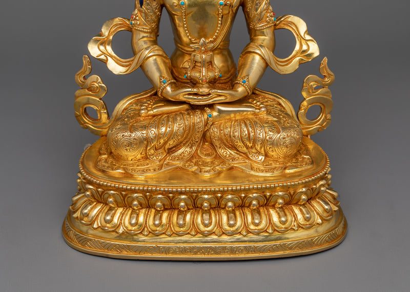 Handmade Statue of Bodhisattva Deity Amitayus | The Buddha of Longevity and Infinite Life