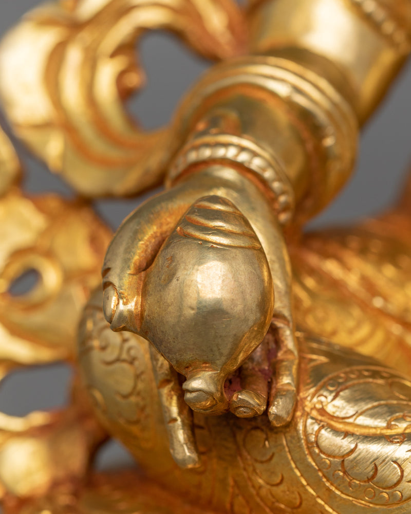Handmade Wealth God Dzambhala Statue | The Buddhist Deity of Wealth