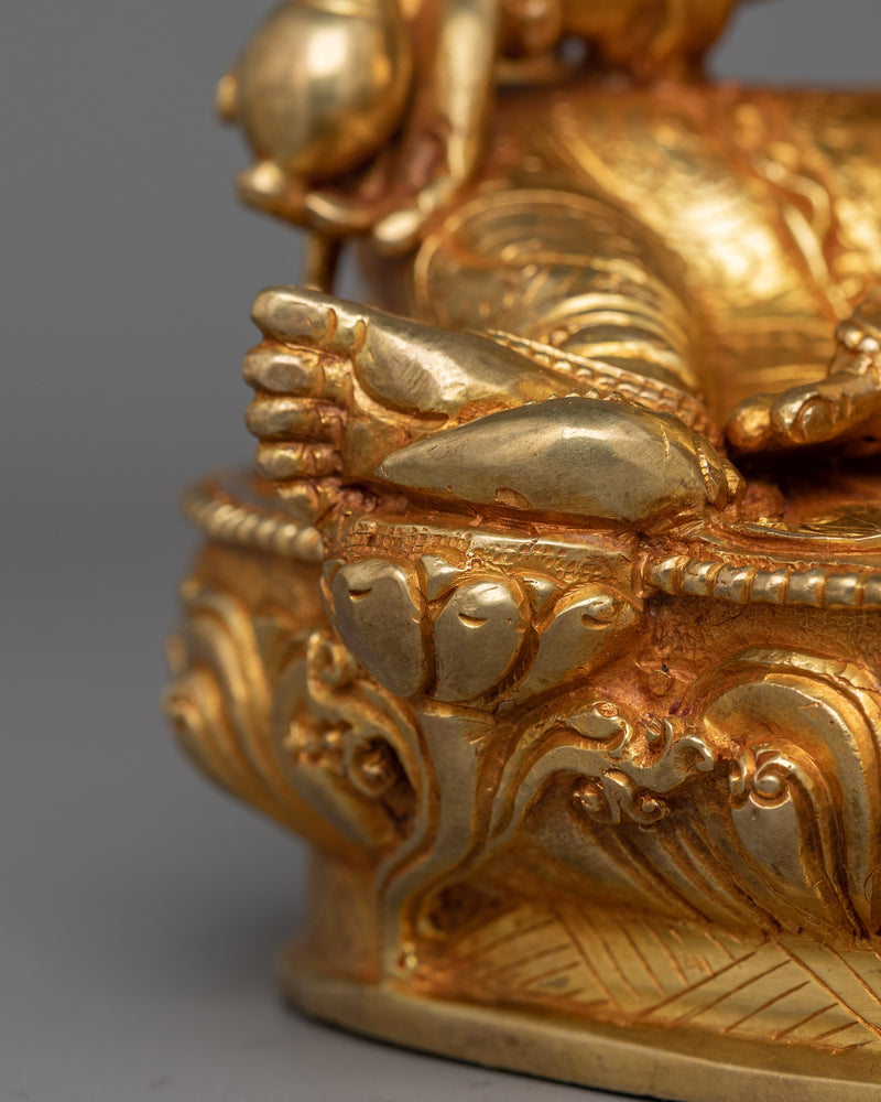 Handmade Wealth God Dzambhala Statue | The Buddhist Deity of Wealth