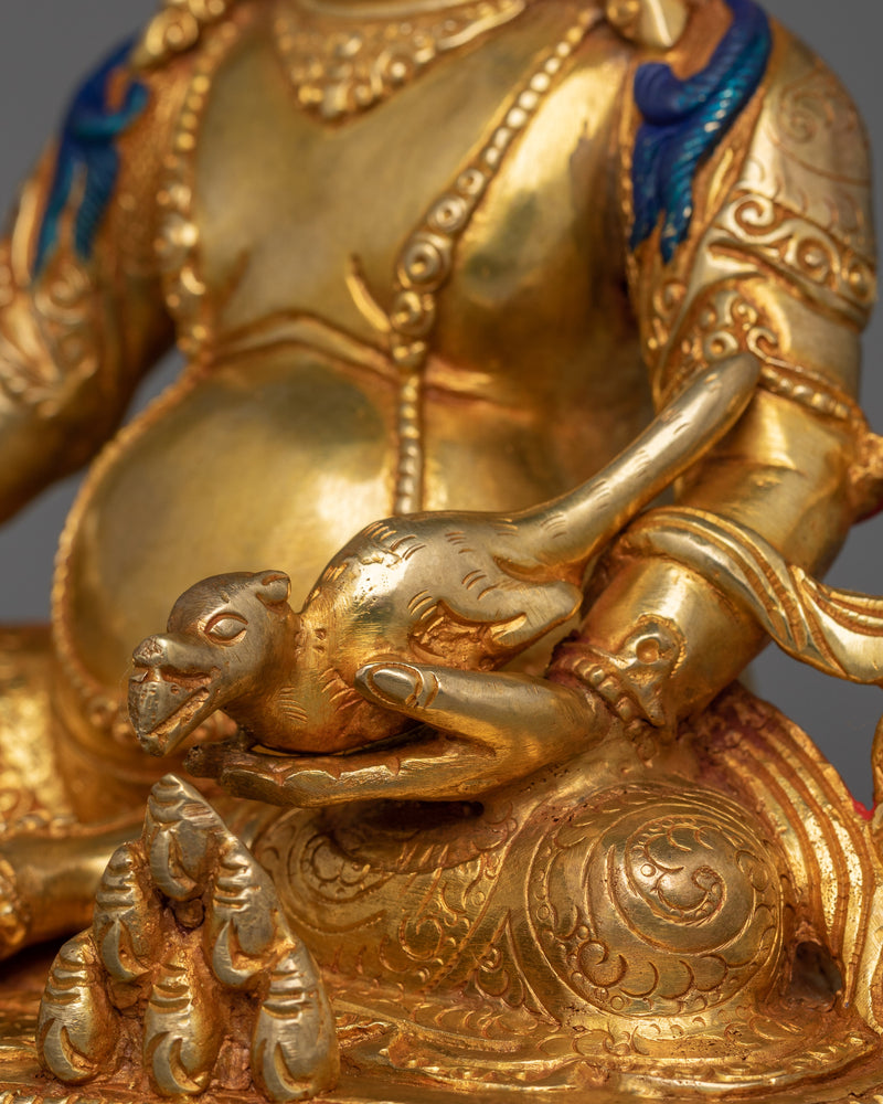 Handmade Wealth God Dzambhala Statue | The Buddhist Deity of Wealth