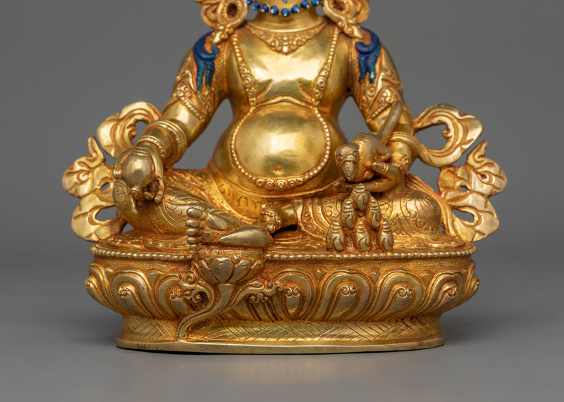 Handmade Wealth God Dzambhala Statue | The Buddhist Deity of Wealth
