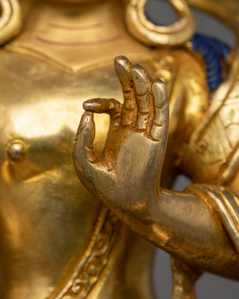 24K Gold Gilded Kagyu Master set Statue | Honoring the Great Vajrayana Lineage