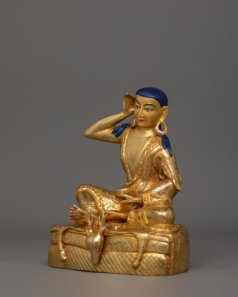 Enlightened Tibetan Milarepa Statue | A Sacred Symbol of Devotion