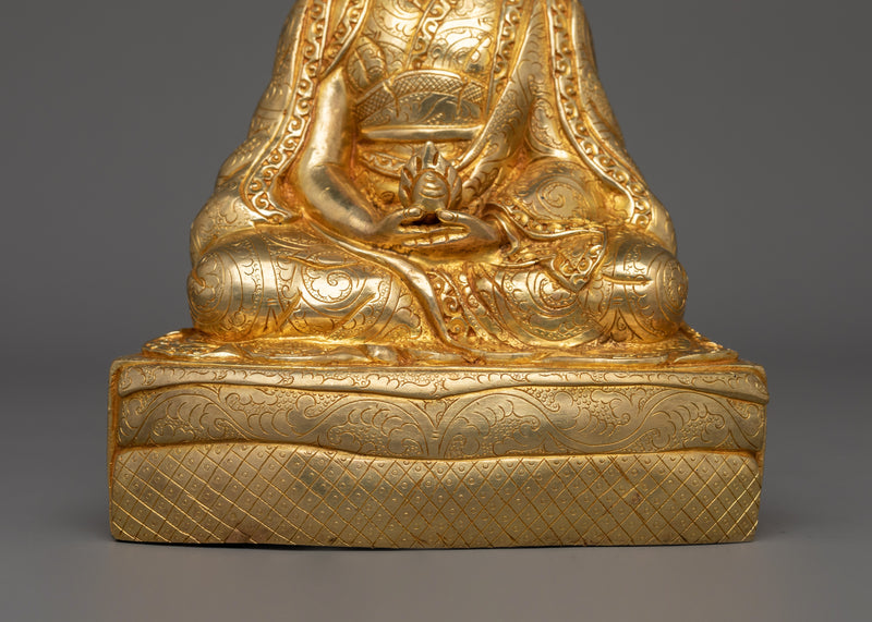 8.9 Inches Gampopa Statue | The Founder of the Kagyu Lineage