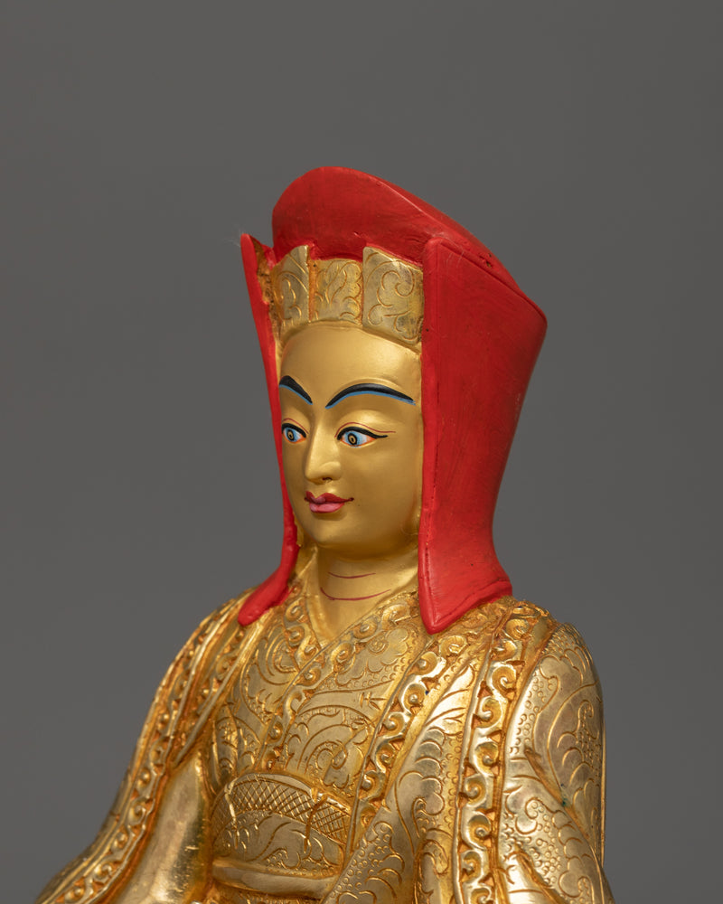 8.9 Inches Gampopa Statue | The Founder of the Kagyu Lineage
