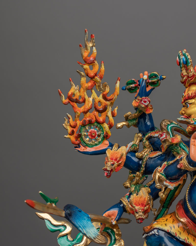 Uchusma with Beautiful Acrylic Painting Statue | The Powerful Protector