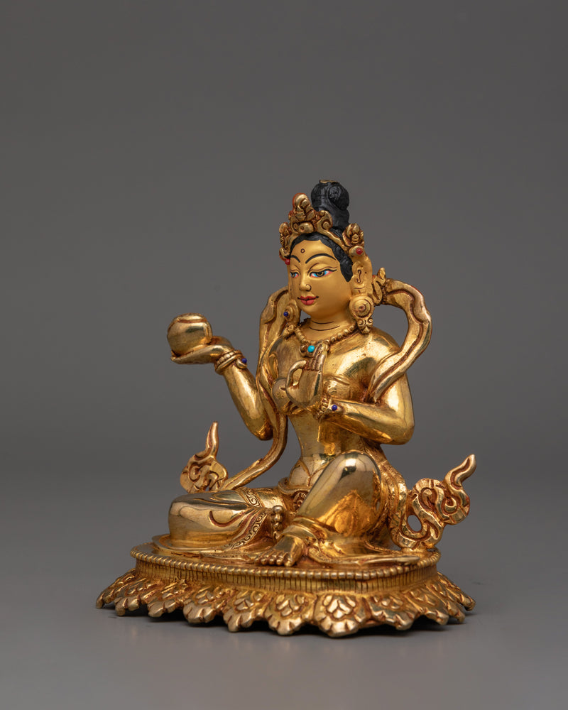 Handmade Yeshe Tsogyal and Mandarva Statue Set | The Dakini of Wisdom