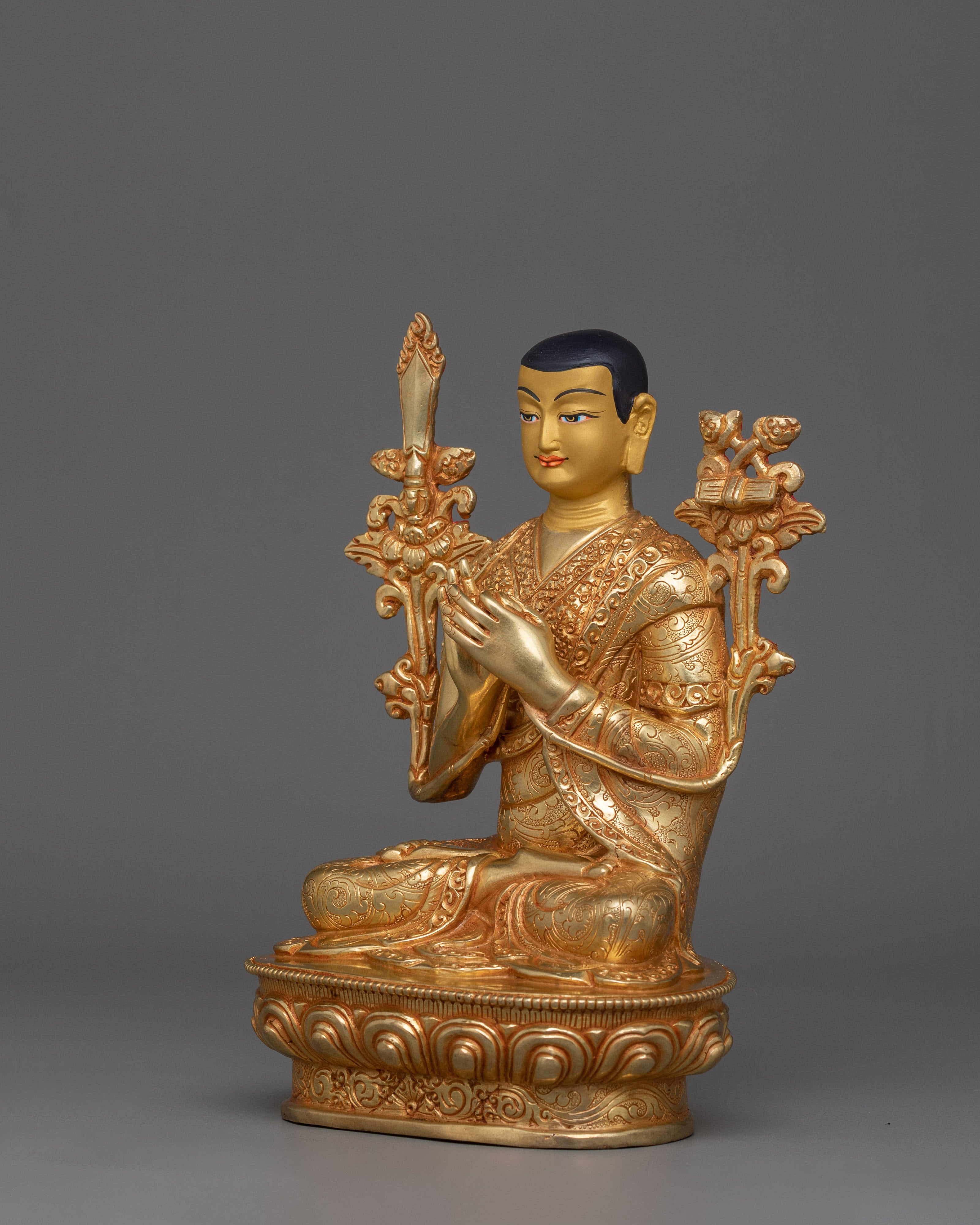 Himalayan Statue of Tsongkhapa Set | Three Divine Teachers Set
