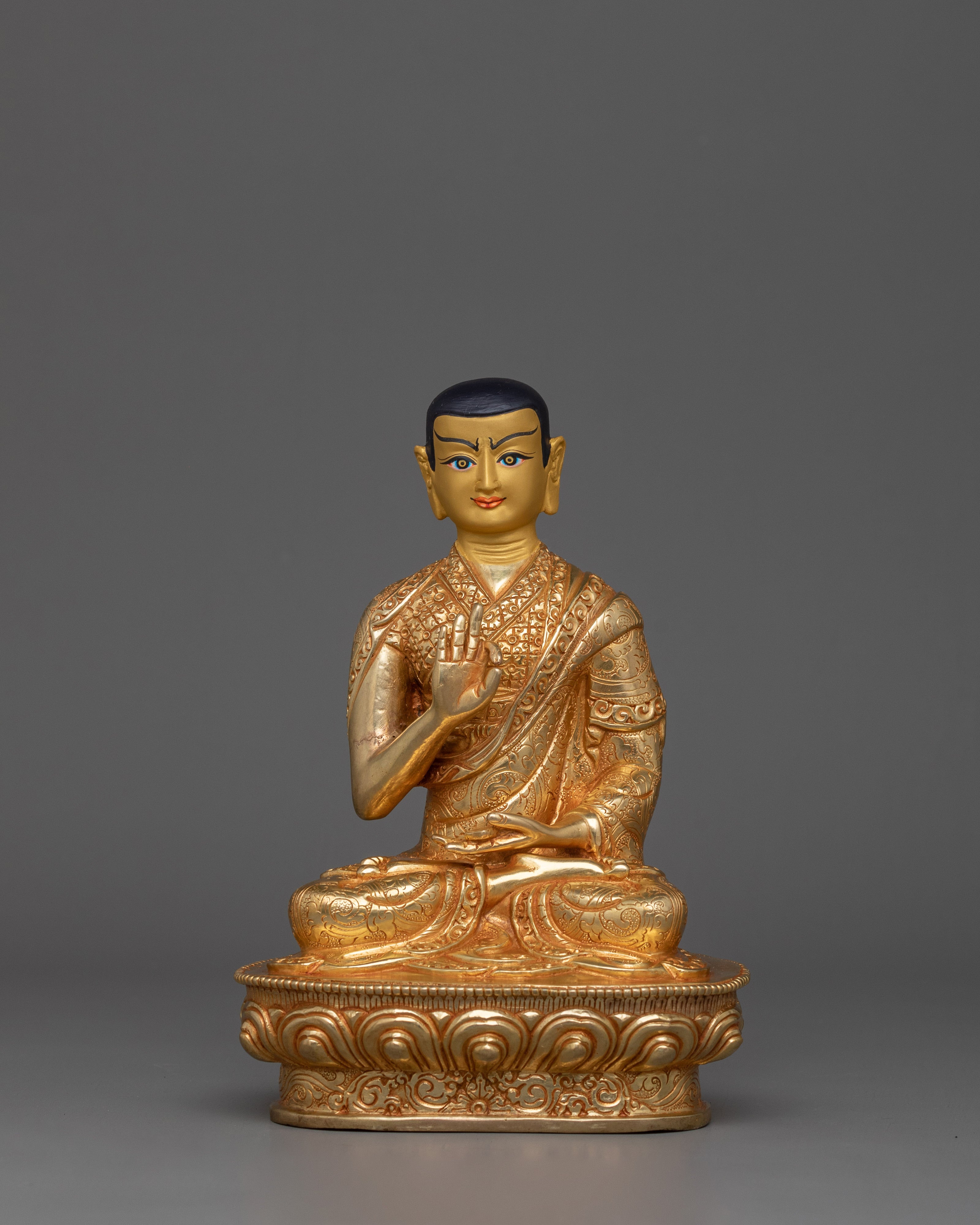 Himalayan Statue of Tsongkhapa Set | Three Divine Teachers Set
