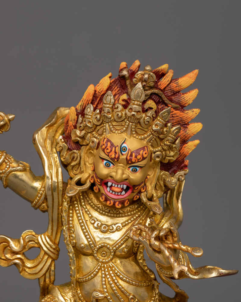 10.2 Inches Standing Vajrapani Statue  | The Embodiment of Power