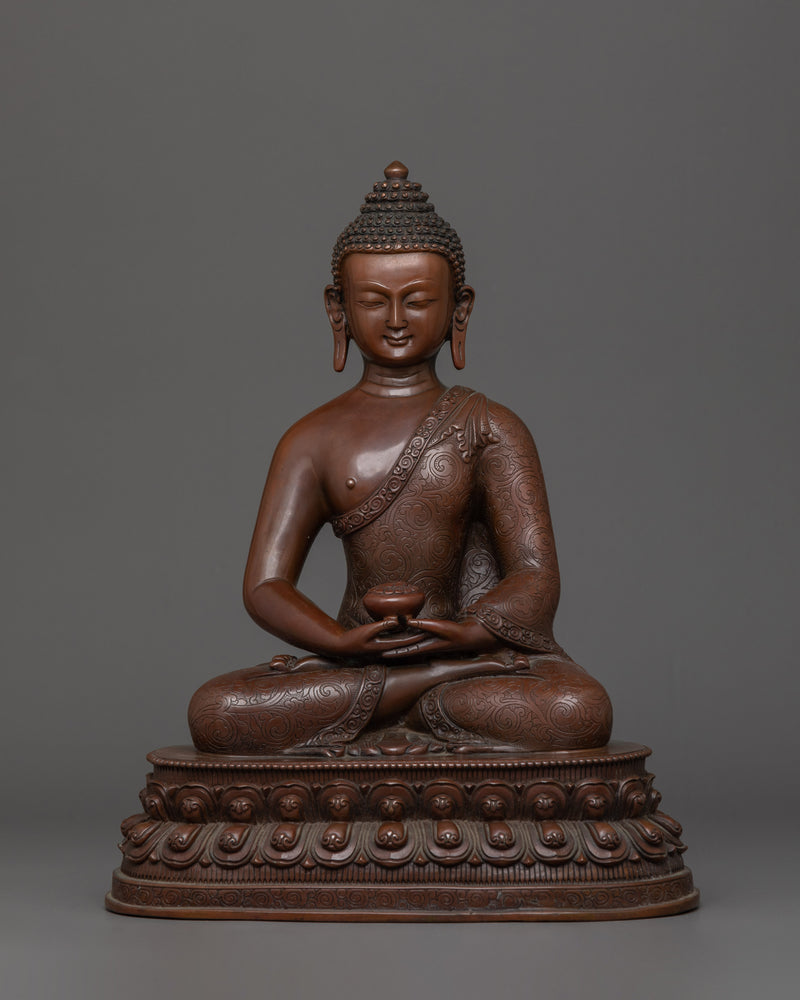 Three Buddha Set With Oxidized Copper Body Statue | The Essence of Enlightenment