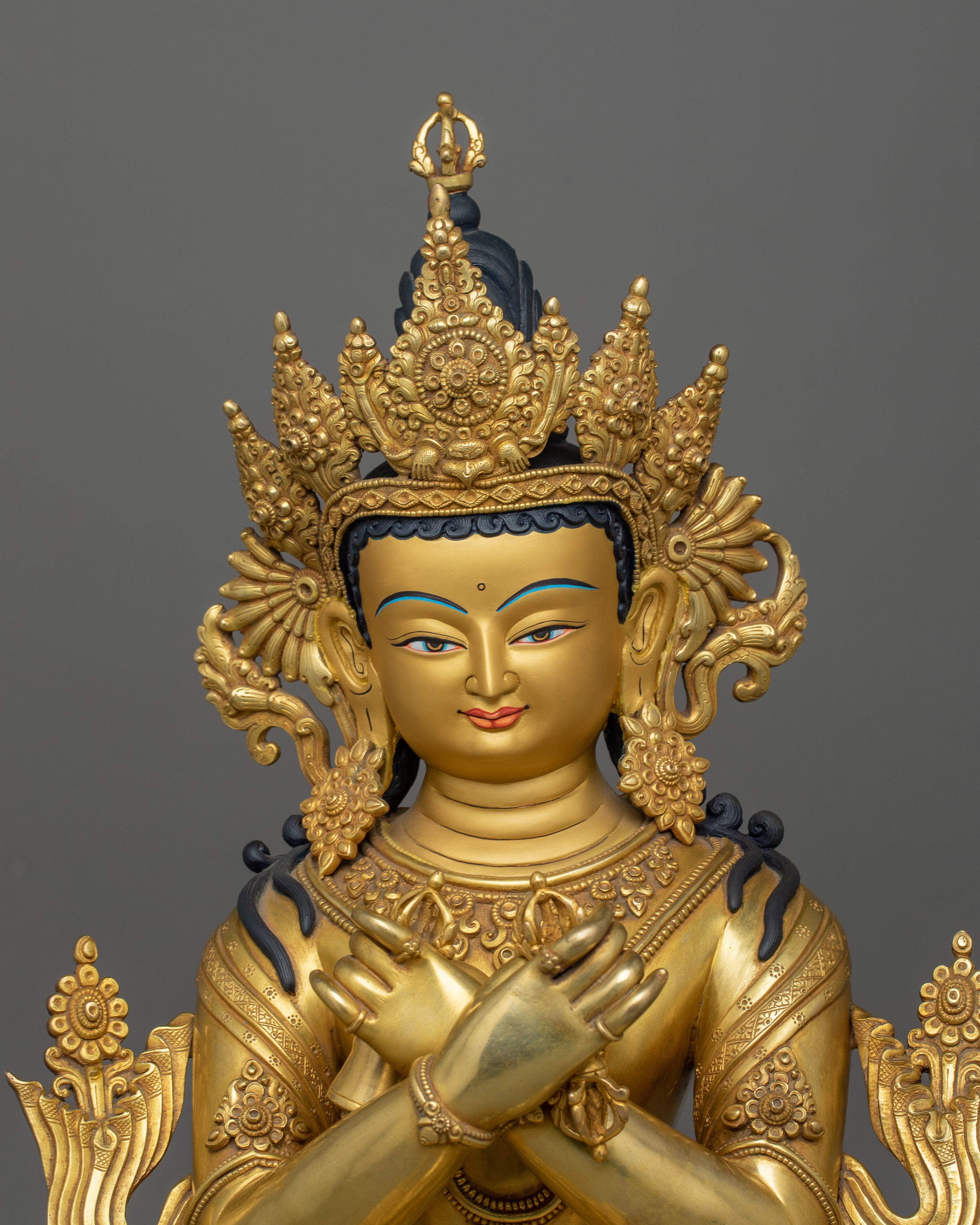 Handmade Tibetan statue of Vajra Dhara | Holder of the Vajra