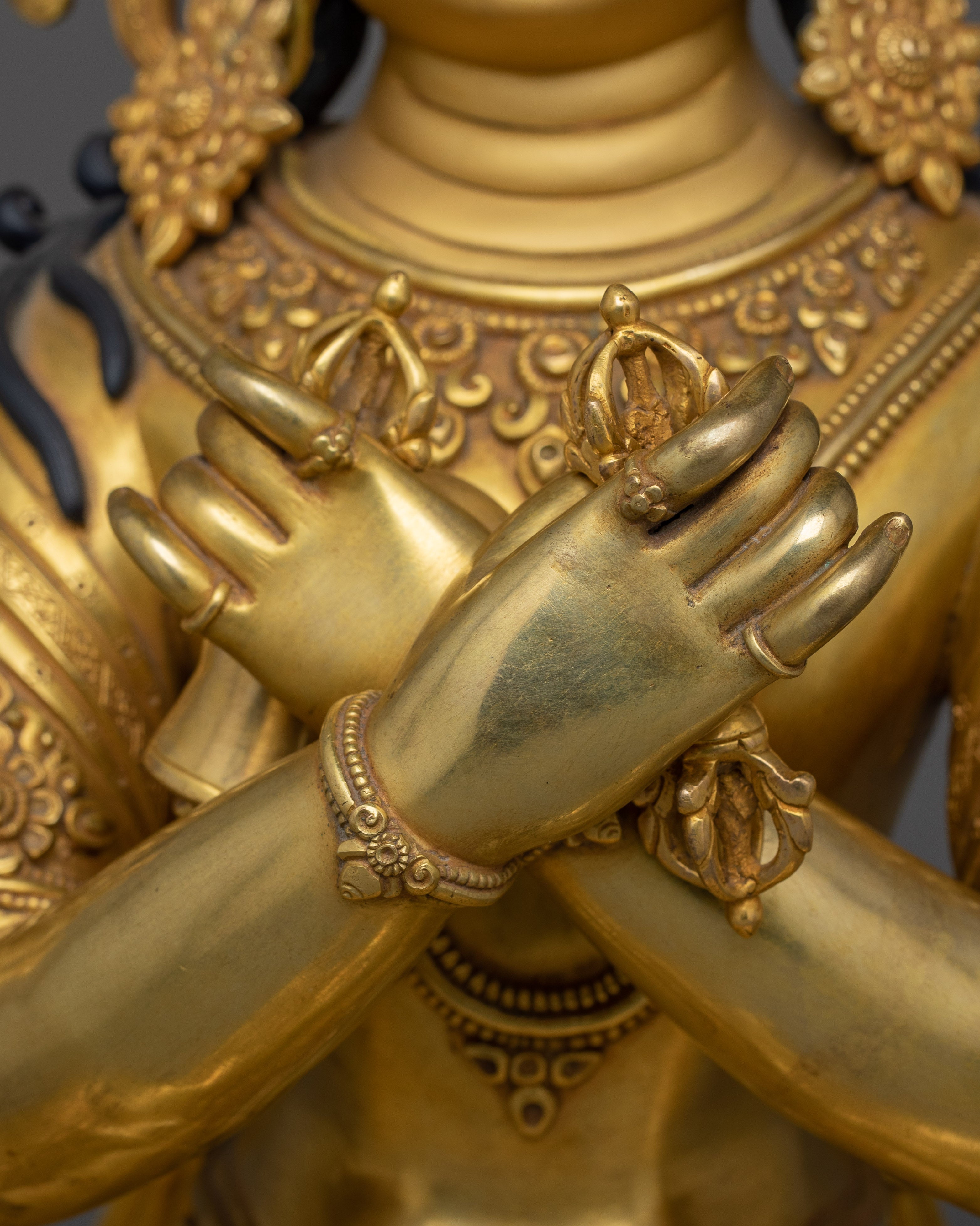 Handmade Tibetan statue of Vajra Dhara | Holder of the Vajra