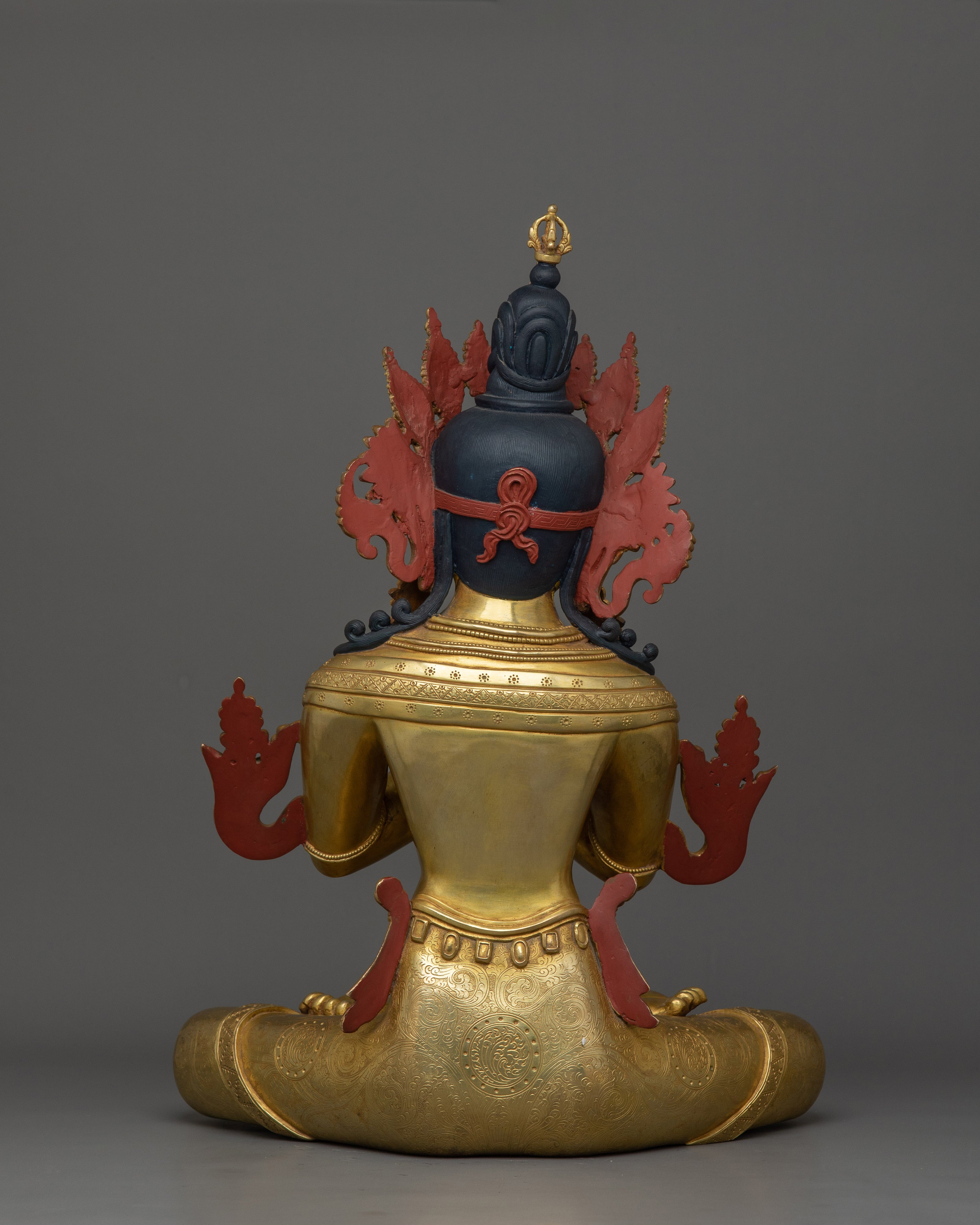 Handmade Tibetan statue of Vajra Dhara | Holder of the Vajra