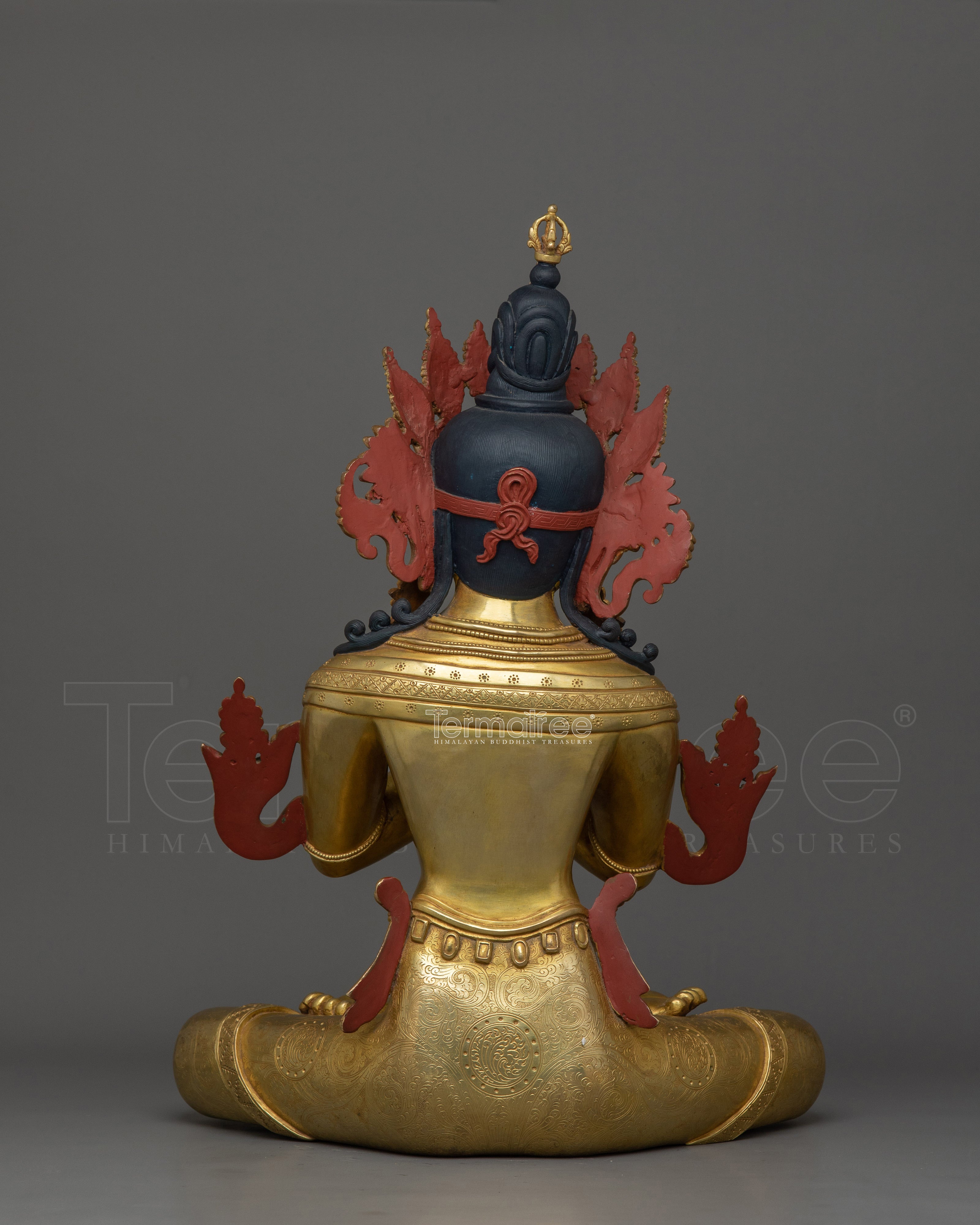 Handmade Tibetan statue of Vajra Dhara | Holder of the Vajra