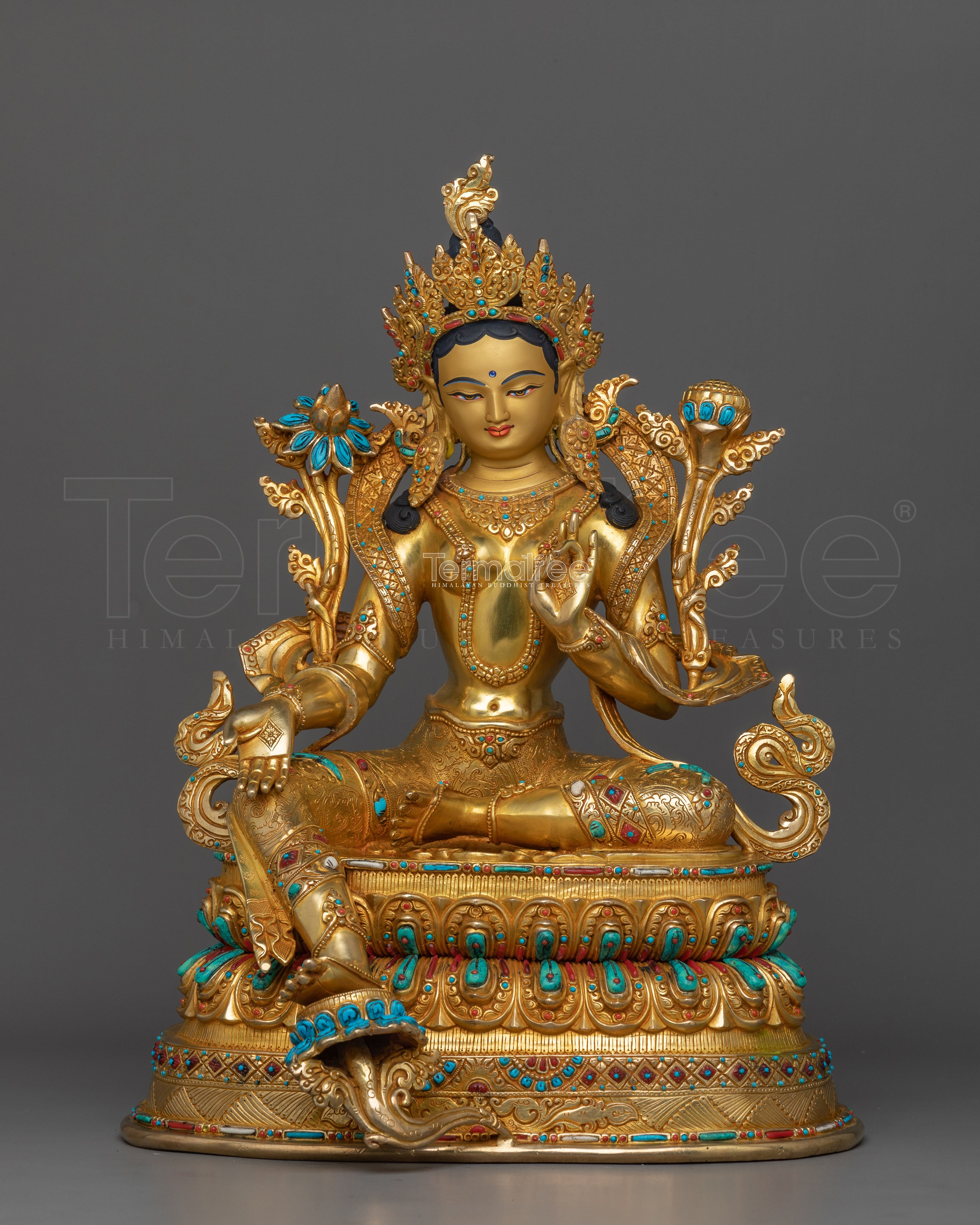 Handmade Statue of Green Tara | The Mother of Liberation Statue
