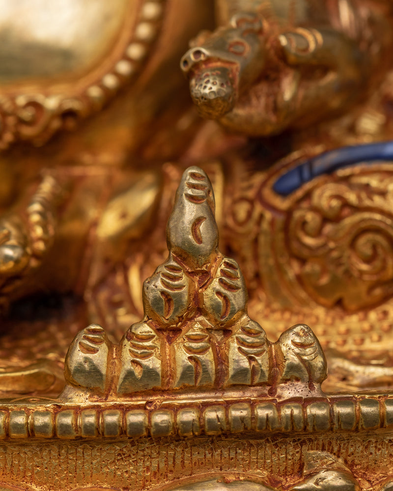 Handmade Statue of Buddhist Protector Dzambhala | Deity of Wealth and Blessings