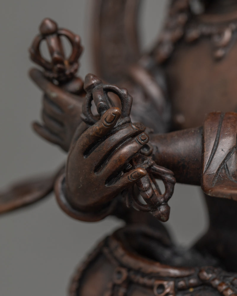 Handmade Statue of Yidam Deity Chakrasamvara | The Supreme Yidam of Enlightenment
