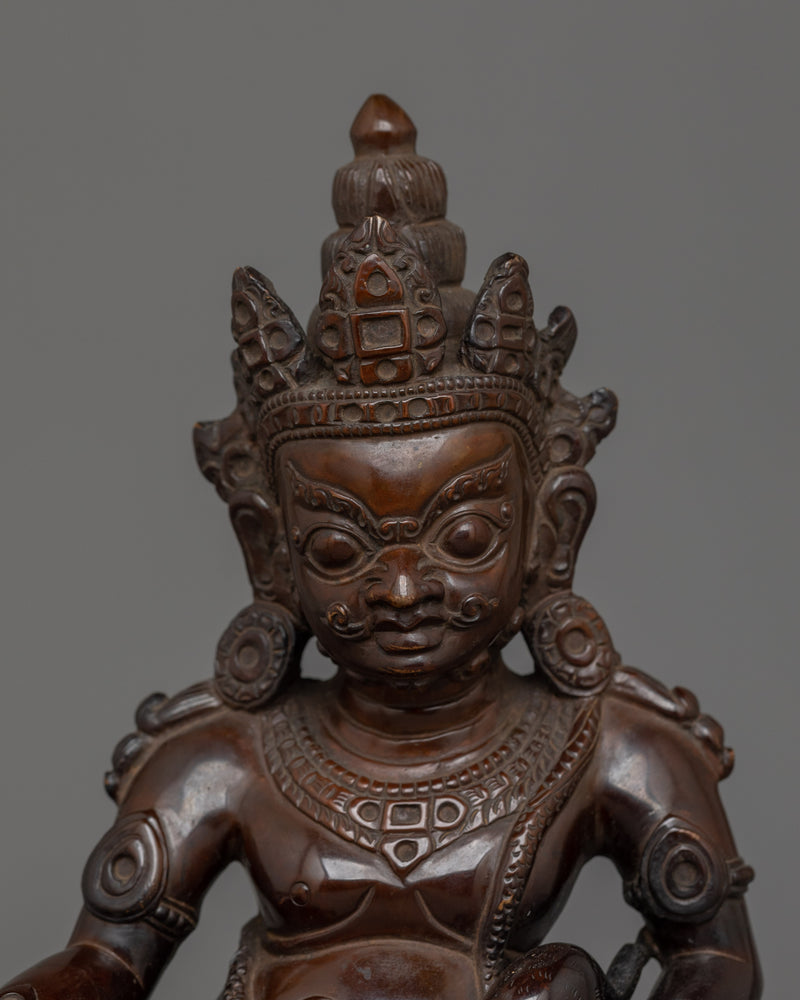 Handmade Small Dzambhala Statue  |  The Buddhist God of Wealth and Prosperity