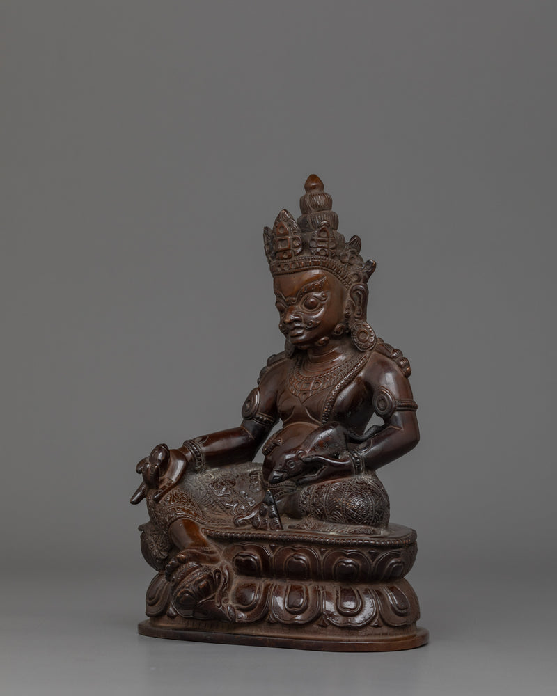 Handmade Small Dzambhala Statue  |  The Buddhist God of Wealth and Prosperity
