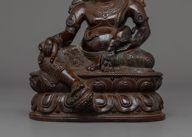 Handmade Small Dzambhala Statue  |  The Buddhist God of Wealth and Prosperity