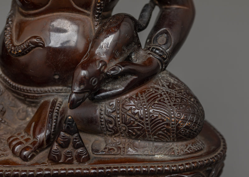 Handmade Small Dzambhala Statue  |  The Buddhist God of Wealth and Prosperity