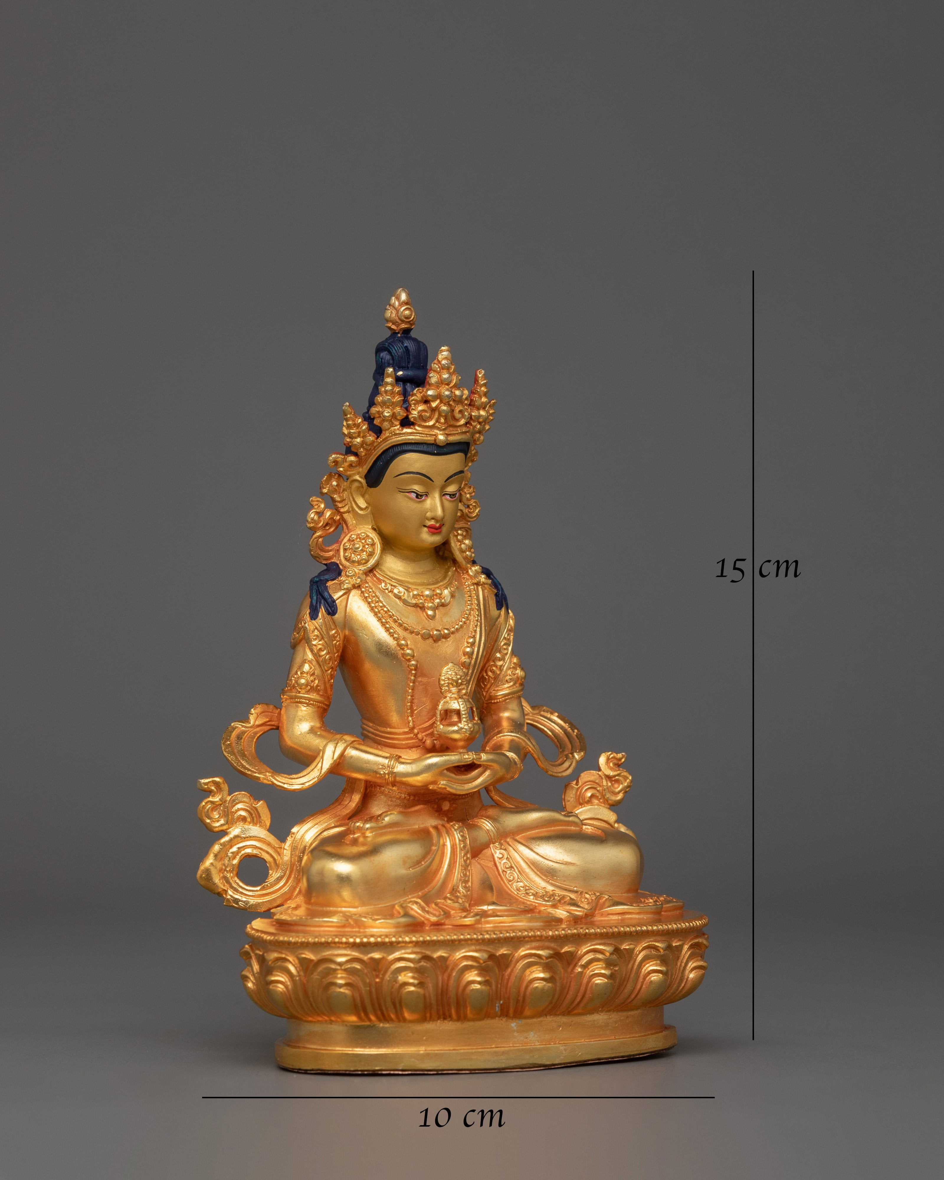  Gold Electroplated Machine Made Amitayus 