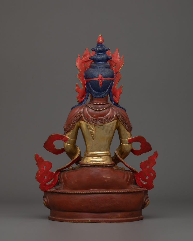 Healing Deity Amitayus Statue | Traditional Himalayan Art