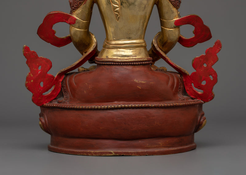 Healing Deity Amitayus Statue | Traditional Himalayan Art