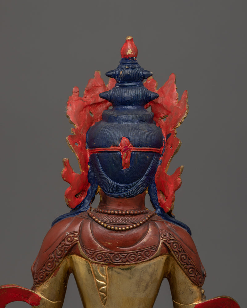 Healing Deity Amitayus Statue | Traditional Himalayan Art