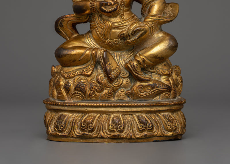 Handmade Statue of Dzambhala Deity | The Wealth Deity of Prosperity and Abundance