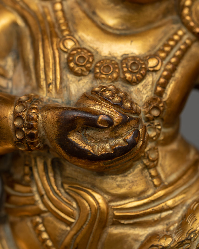 Handmade Statue of Dzambhala Deity | The Wealth Deity of Prosperity and Abundance