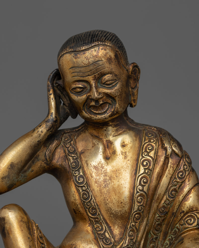 Himalayan Buddhist Master Milarepa statue | The Great Meditation Master