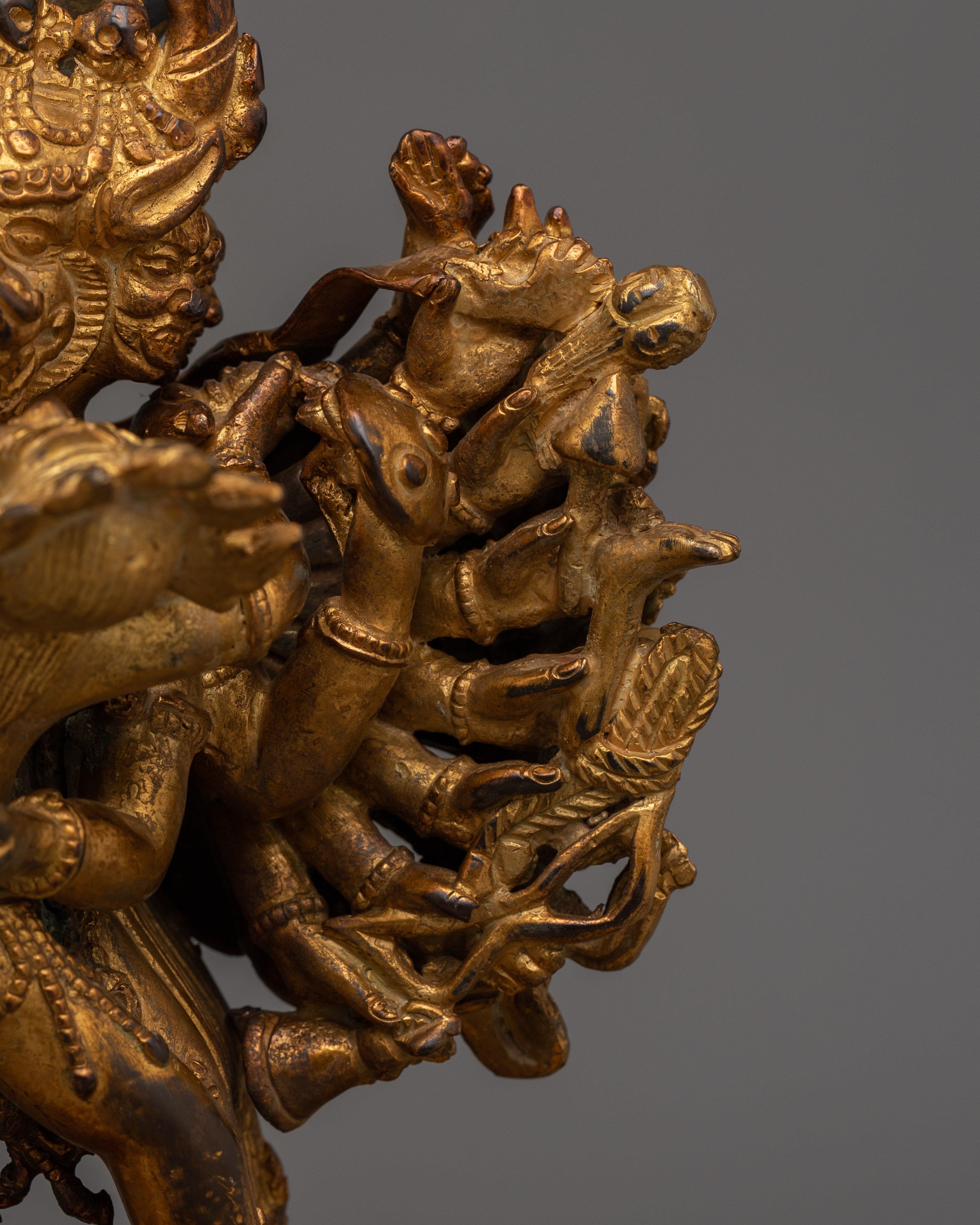 Handmade Figurine of Vajrabhairava | The Wrathful Protector of Wisdom