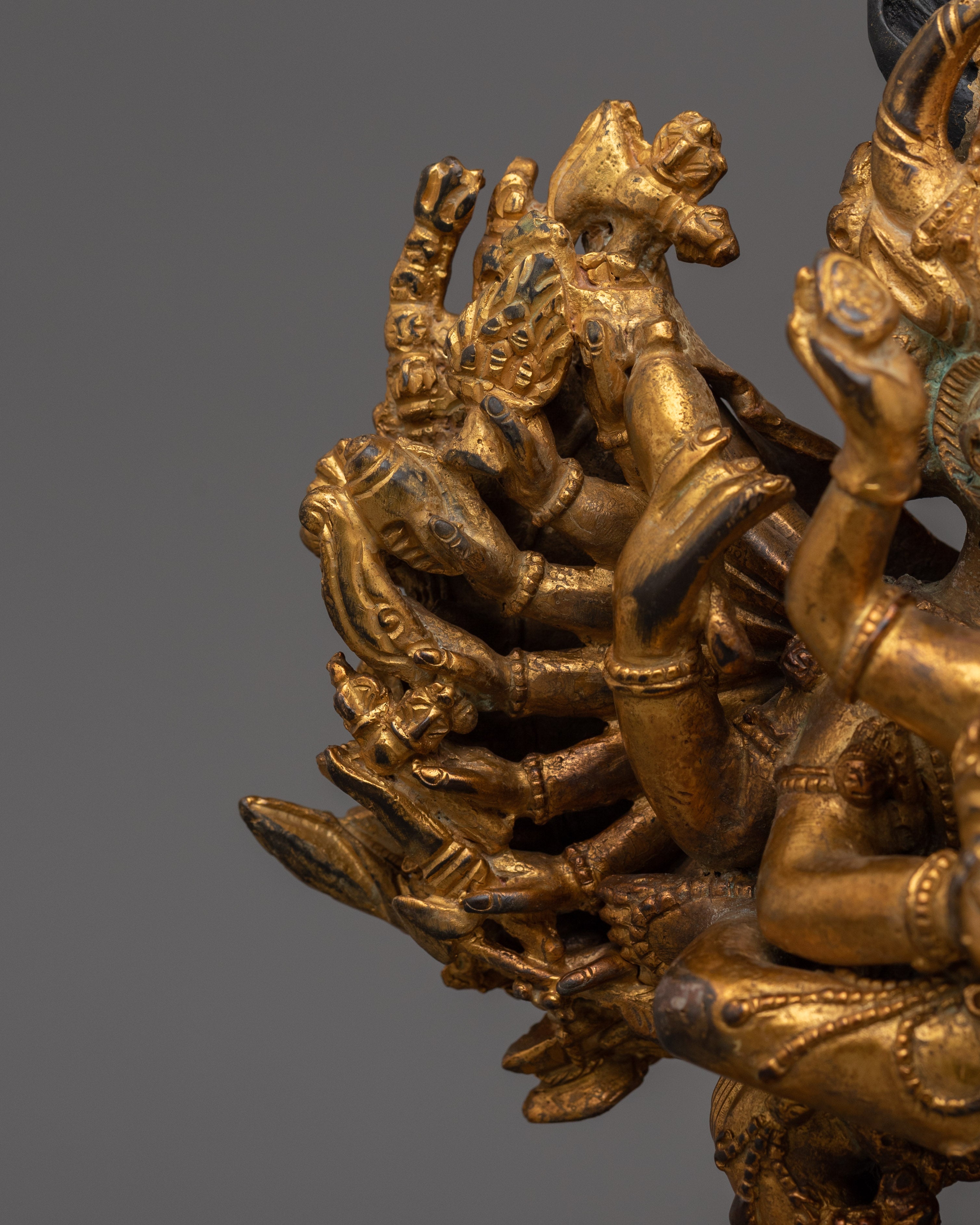 Handmade Figurine of Vajrabhairava | The Wrathful Protector of Wisdom
