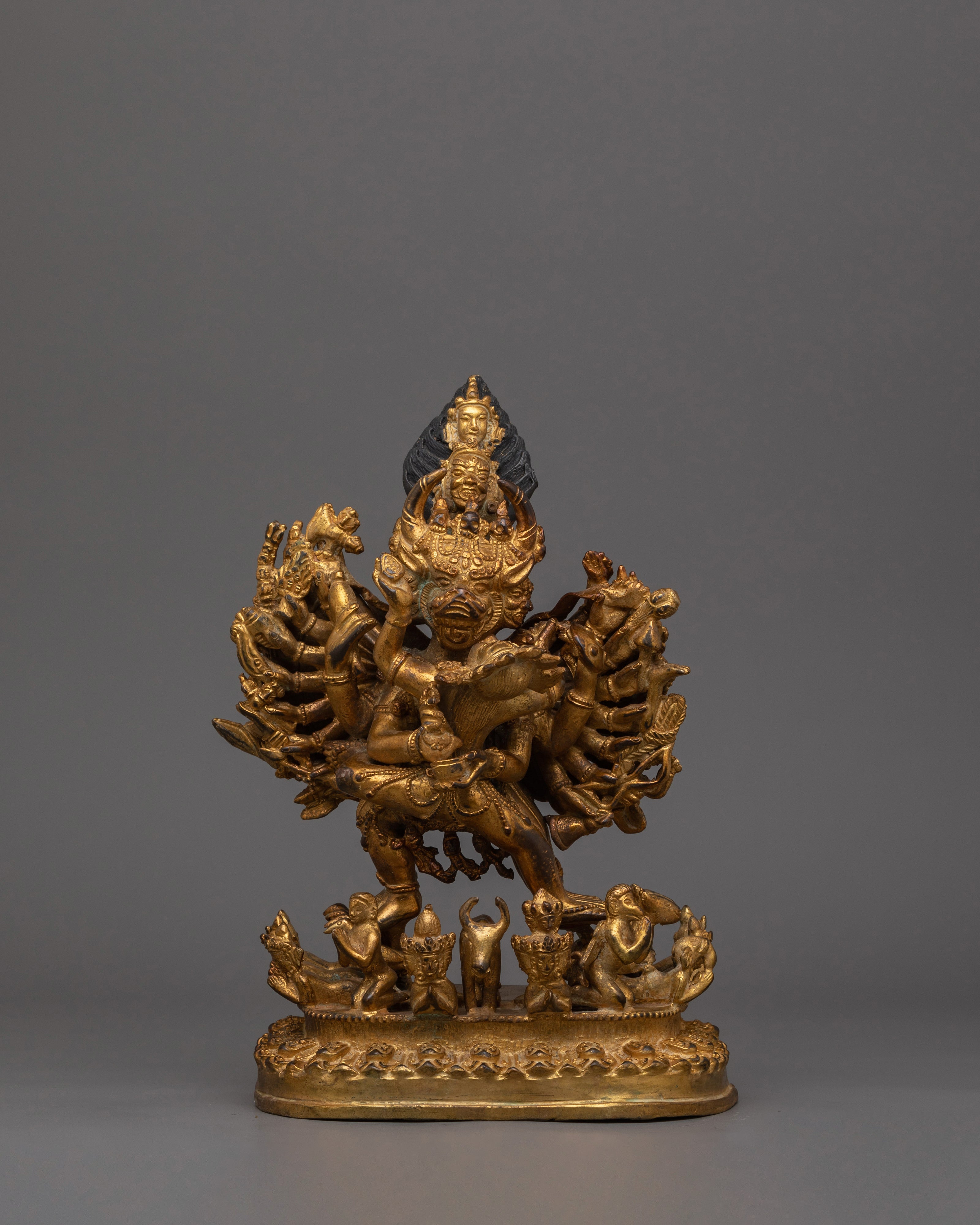 Handmade Figurine of Vajrabhairava | The Wrathful Protector of Wisdom