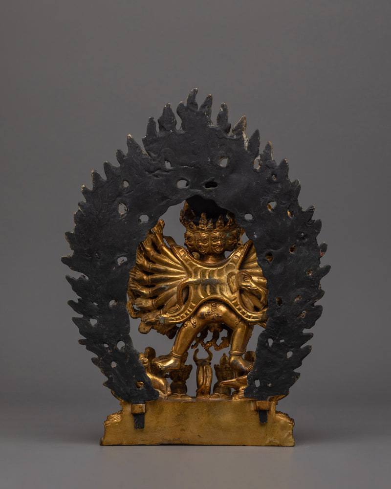 Handmade Figurine of Vajrabhairava | The Wrathful Protector of Wisdom
