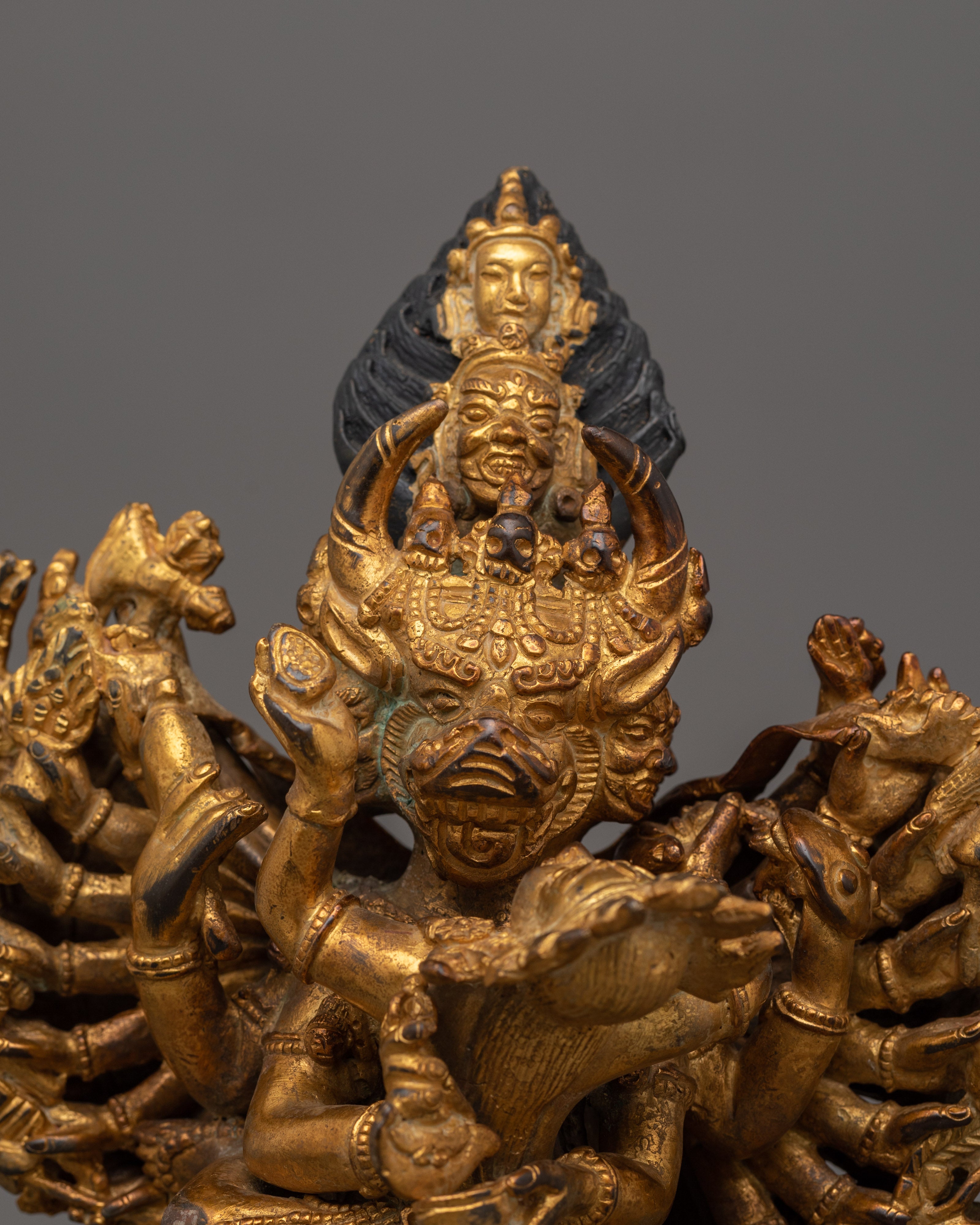 Handmade Figurine of Vajrabhairava | The Wrathful Protector of Wisdom