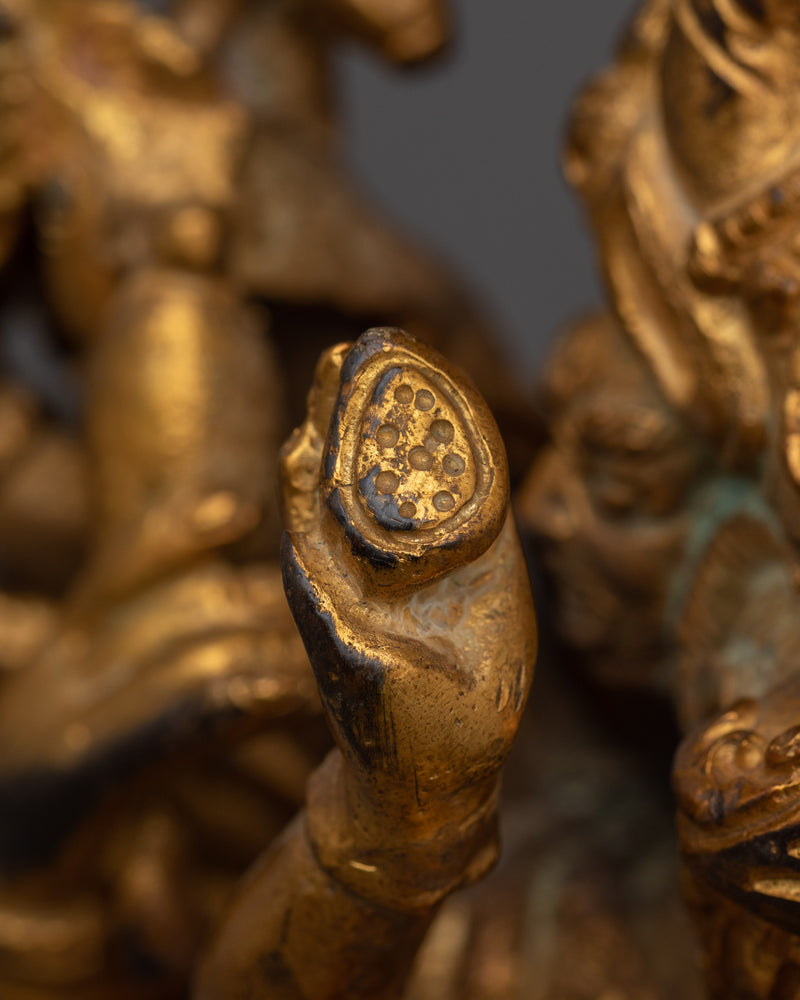 Handmade Figurine of Vajrabhairava | The Wrathful Protector of Wisdom