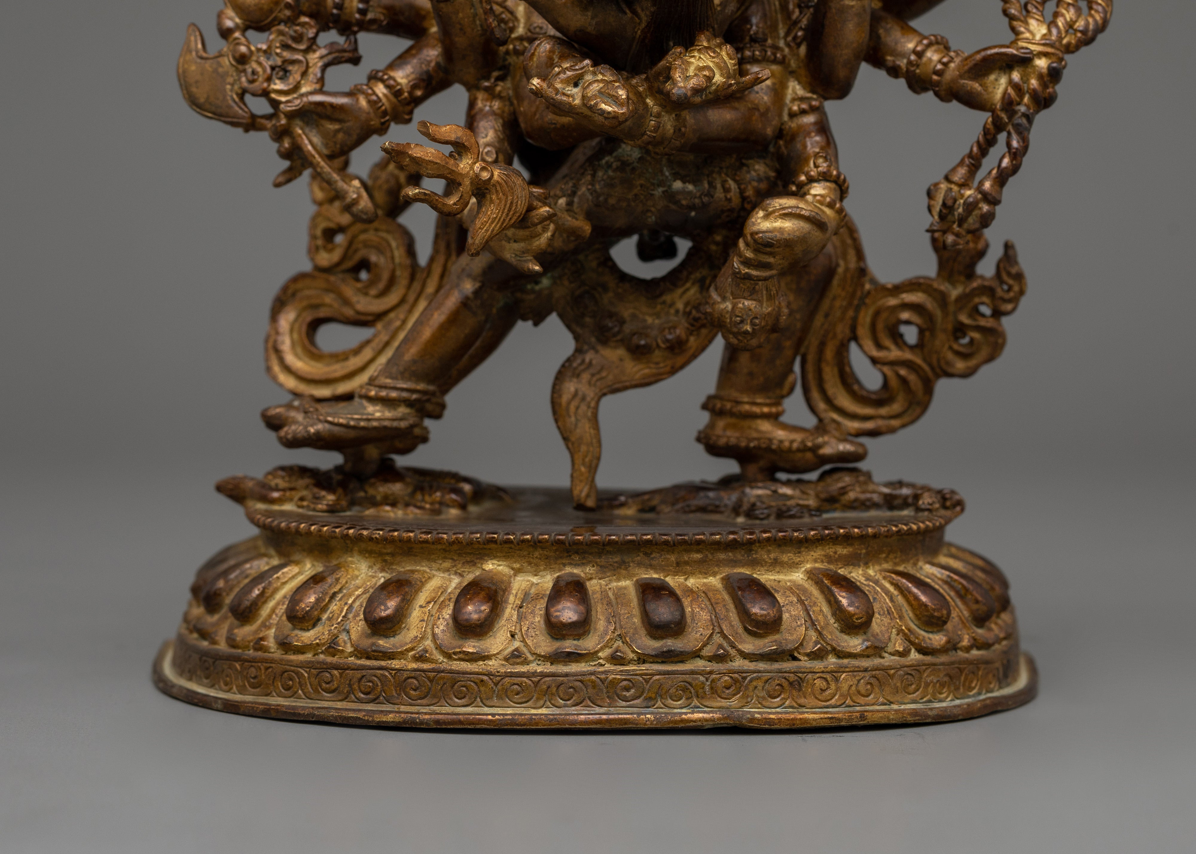 Chakrasambhara With Consort Statue | Antique Finished Statue