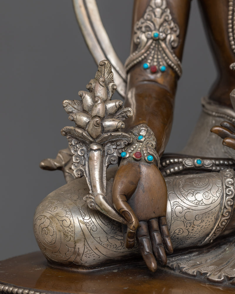 Three Buddha Set with Silver Plated |  Three Enlightened  Buddha