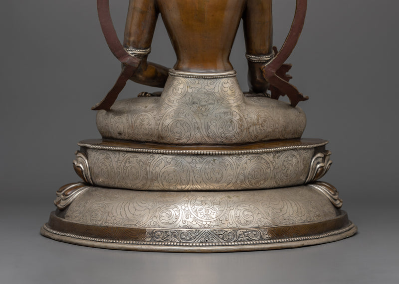 Three Buddha Set with Silver Plated |  Three Enlightened  Buddha