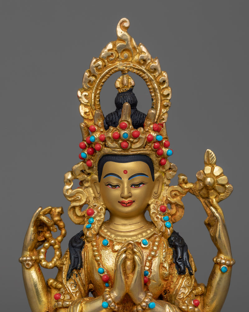 Handmade Statue Of Chenrezig | Bodhisattva of compassion