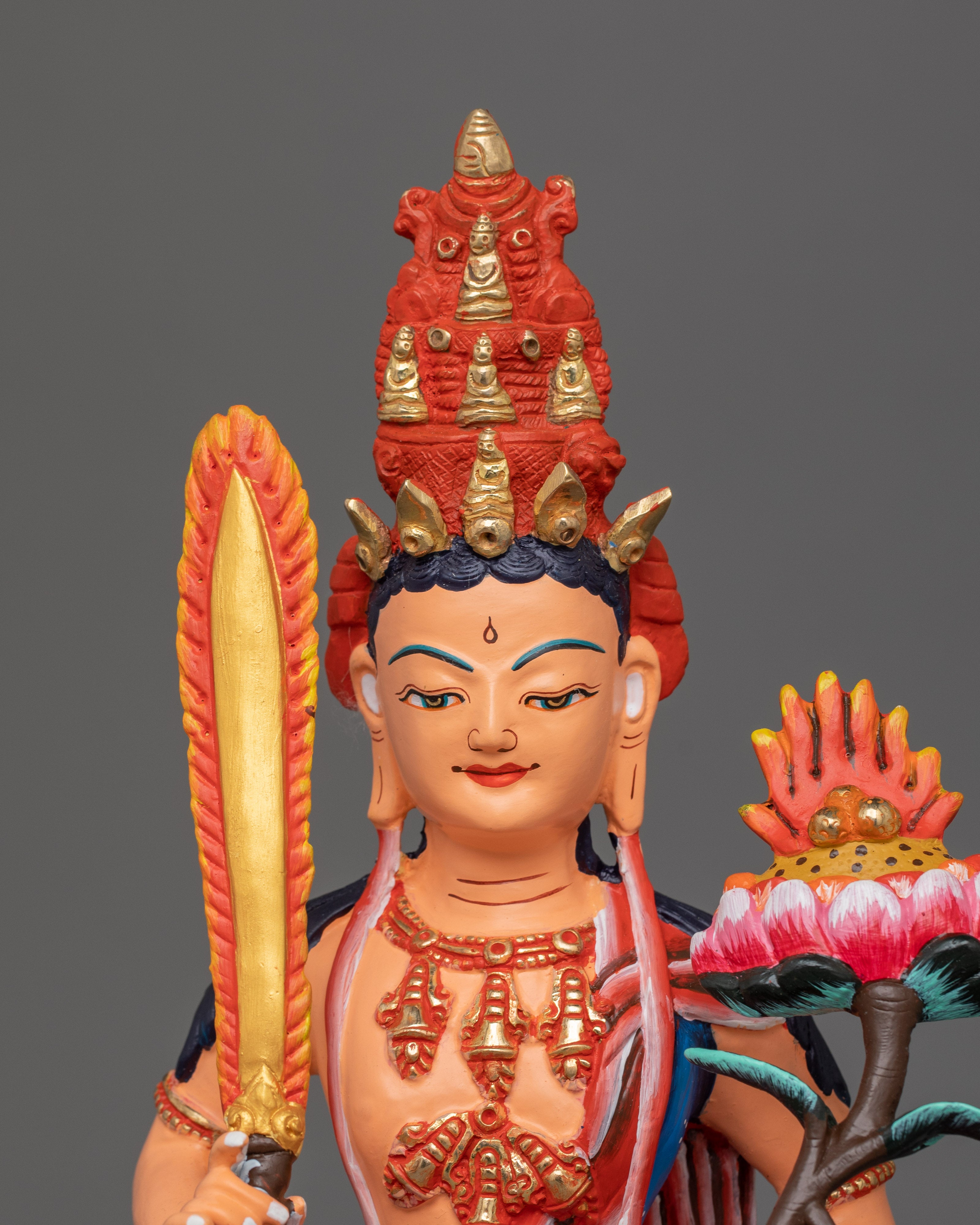 Handmade Statue Of Akasagarbha | Bodhisattva of Limitless Wisdom