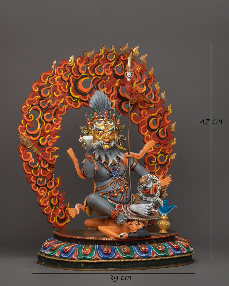 Beautiful Acrylic Painting Brahmanrupa Mahakala 