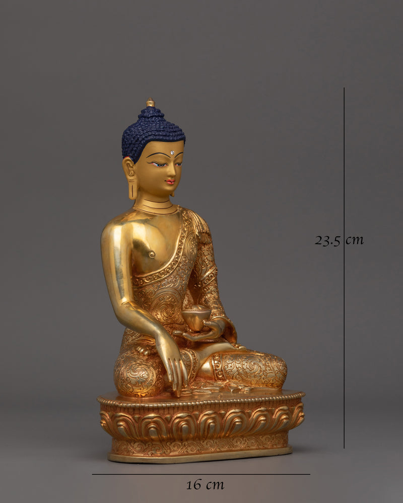 24K Gold Gilded Small Shakyamuni Buddha