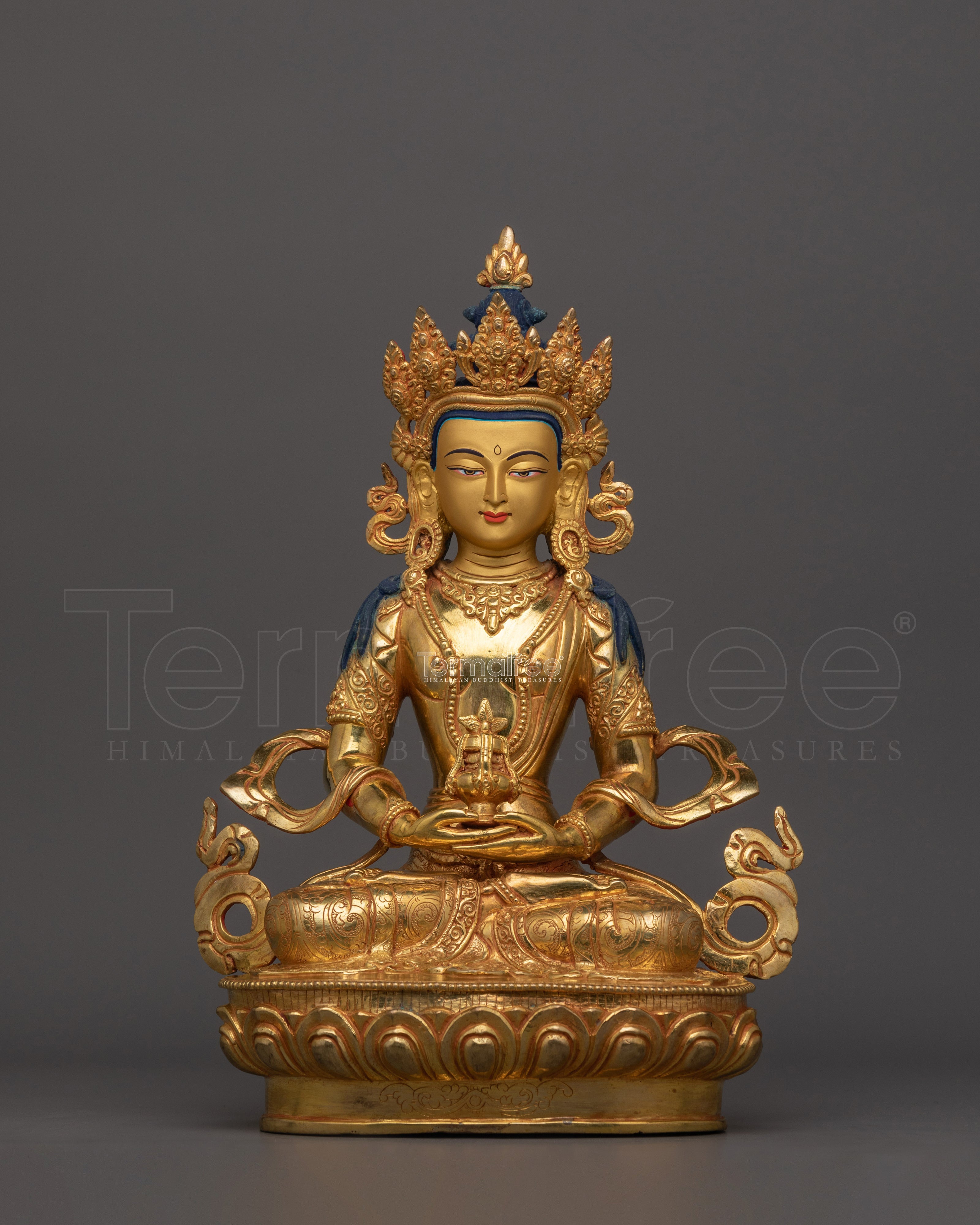 Buddhist Healer Amitayus Sculpture | Embodying Immortality and Wisdom