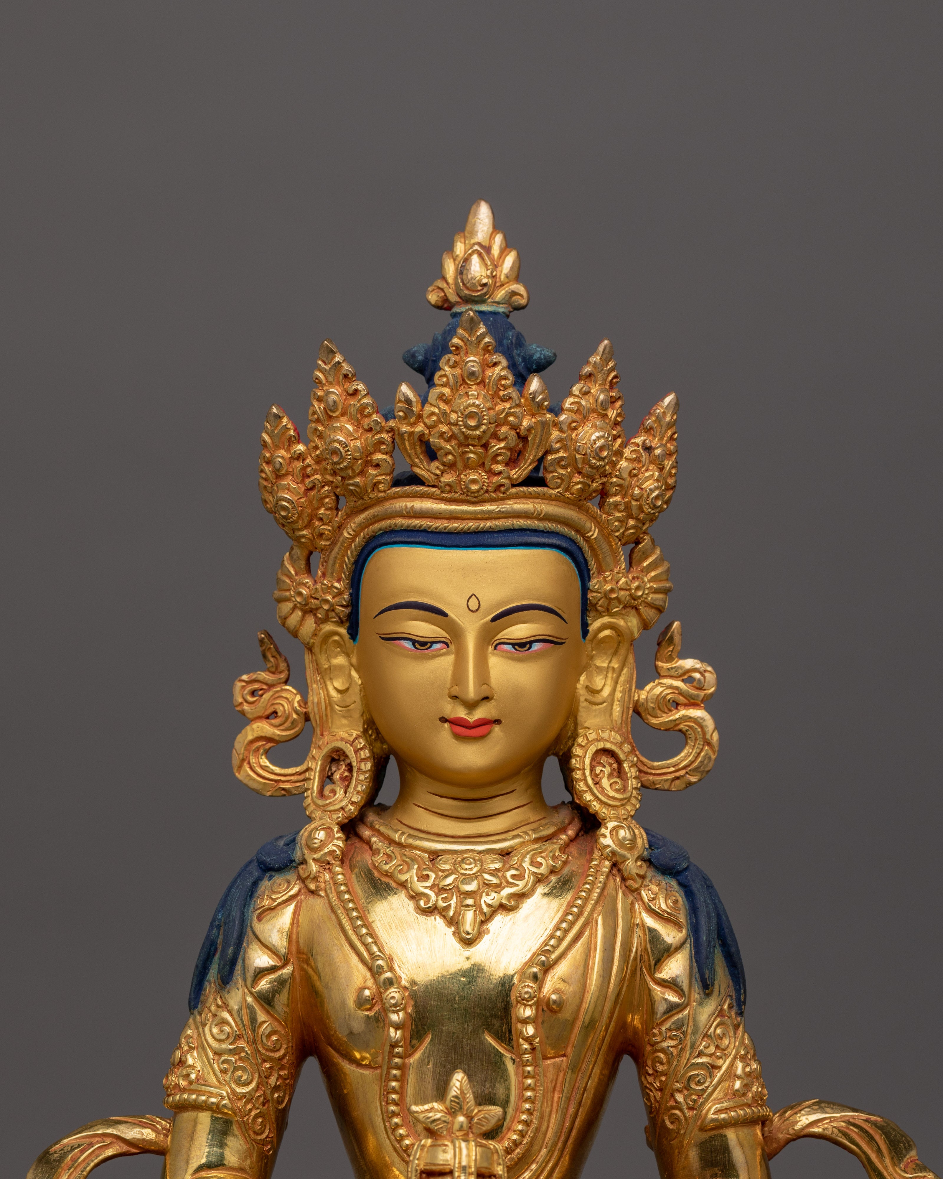 Buddhist Healer Amitayus Sculpture | Embodying Immortality and Wisdom
